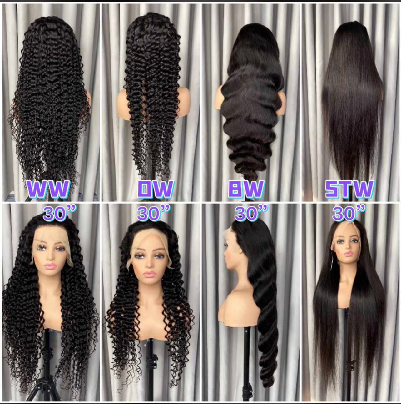 30, 32 & 34 Frontal 13x4 Wigs